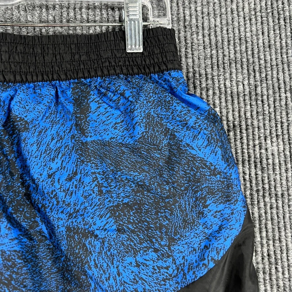 Nike Shorts Womens Medium Blue Black Active Workout Training Gym Run Lift
